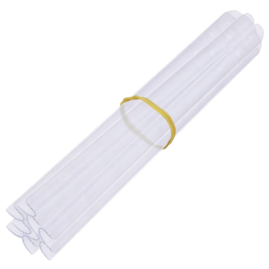 Tuinschermen 4 st 35x0,19 m PVC wit