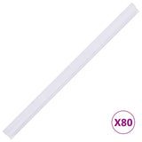 Tuinschermen 4 st 35x0,19 m PVC wit