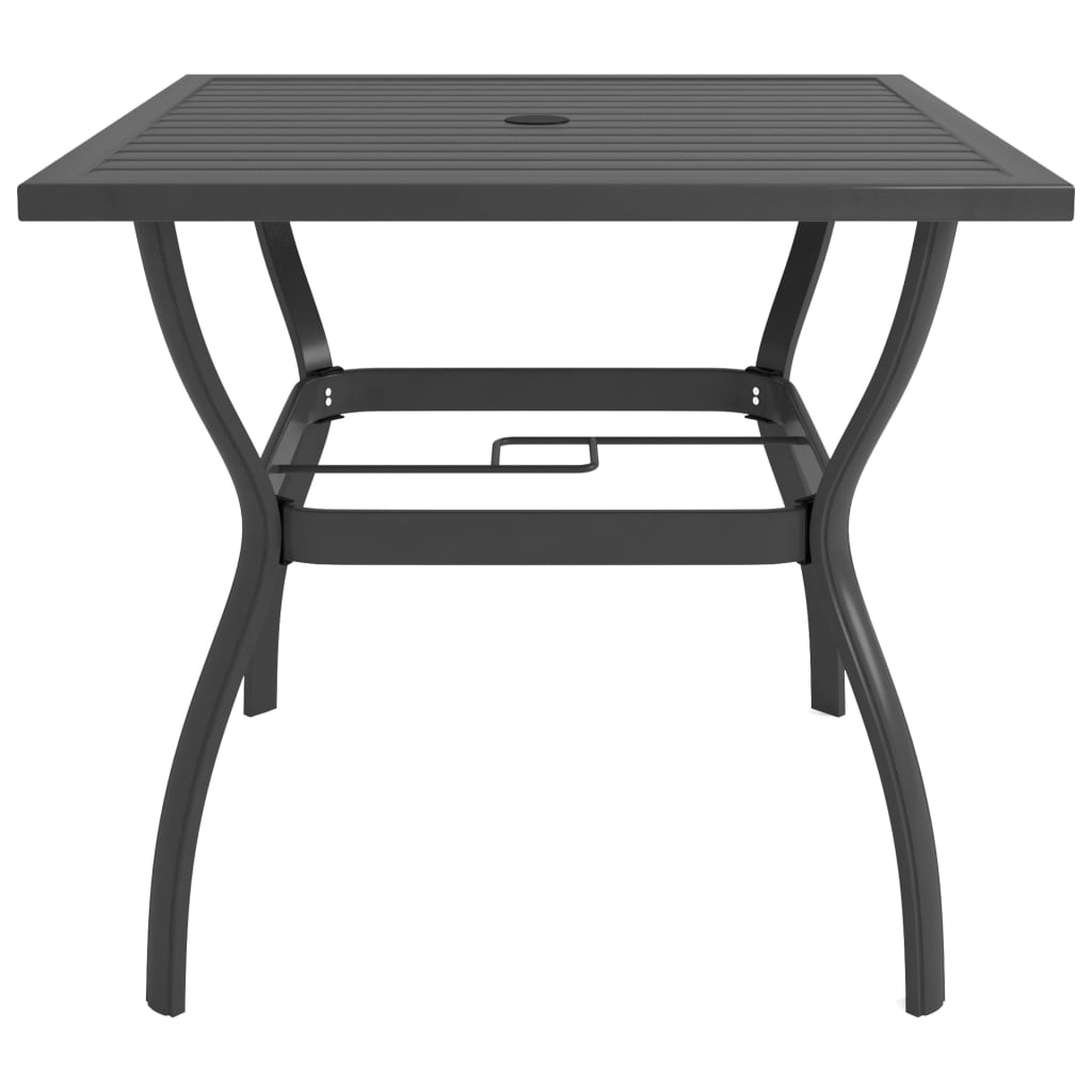 Tuintafel 81,5x81,5x72 cm staal antraciet - AllerleiShop