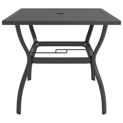 Tuintafel 81,5x81,5x72 cm staal antraciet - AllerleiShop