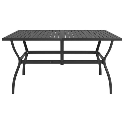 Tuintafel 140x80x72 cm staal antraciet - AllerleiShop