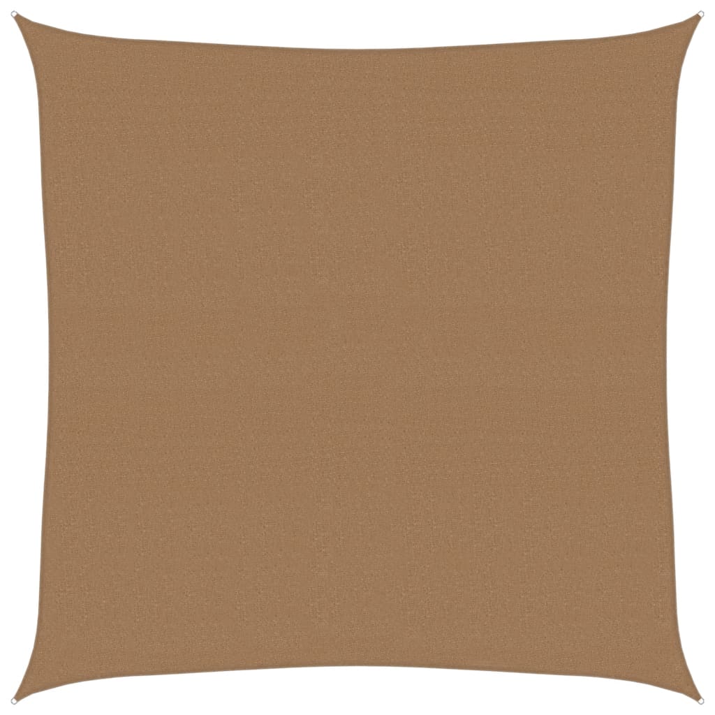 Zonnezeil 160 g/m² 4x4 m HDPE taupe