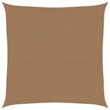 Zonnezeil 160 g/m² 7x7 m HDPE taupe