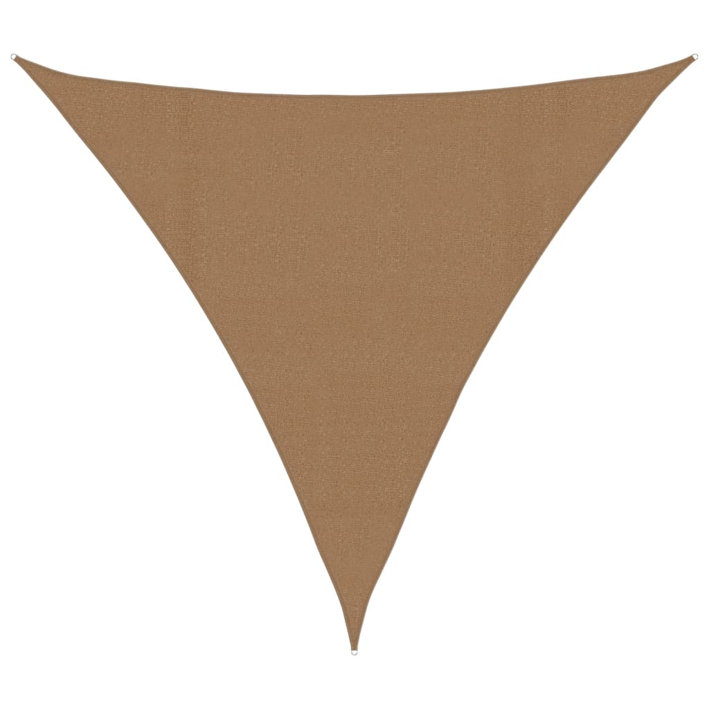 Zonnezeil 160 g/m² 4x4x4 m HDPE taupe