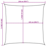 Zonnezeil 160 g/m² 2,5x2,5 m HDPE donkergroen