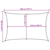 Zonnezeil 160 g/m² 2x3 m HDPE donkergroen