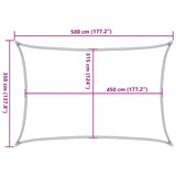 Zonnezeil 160 g/m² 3,5x5 m HDPE donkergroen