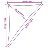 Zonnezeil 160 g/m² 4x5x6,8 m HDPE donkergroen