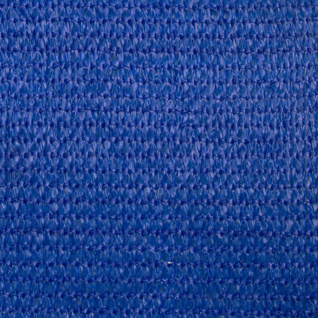 Zonnezeil 160 g/m² vierkant 3x3 m HDPE blauw