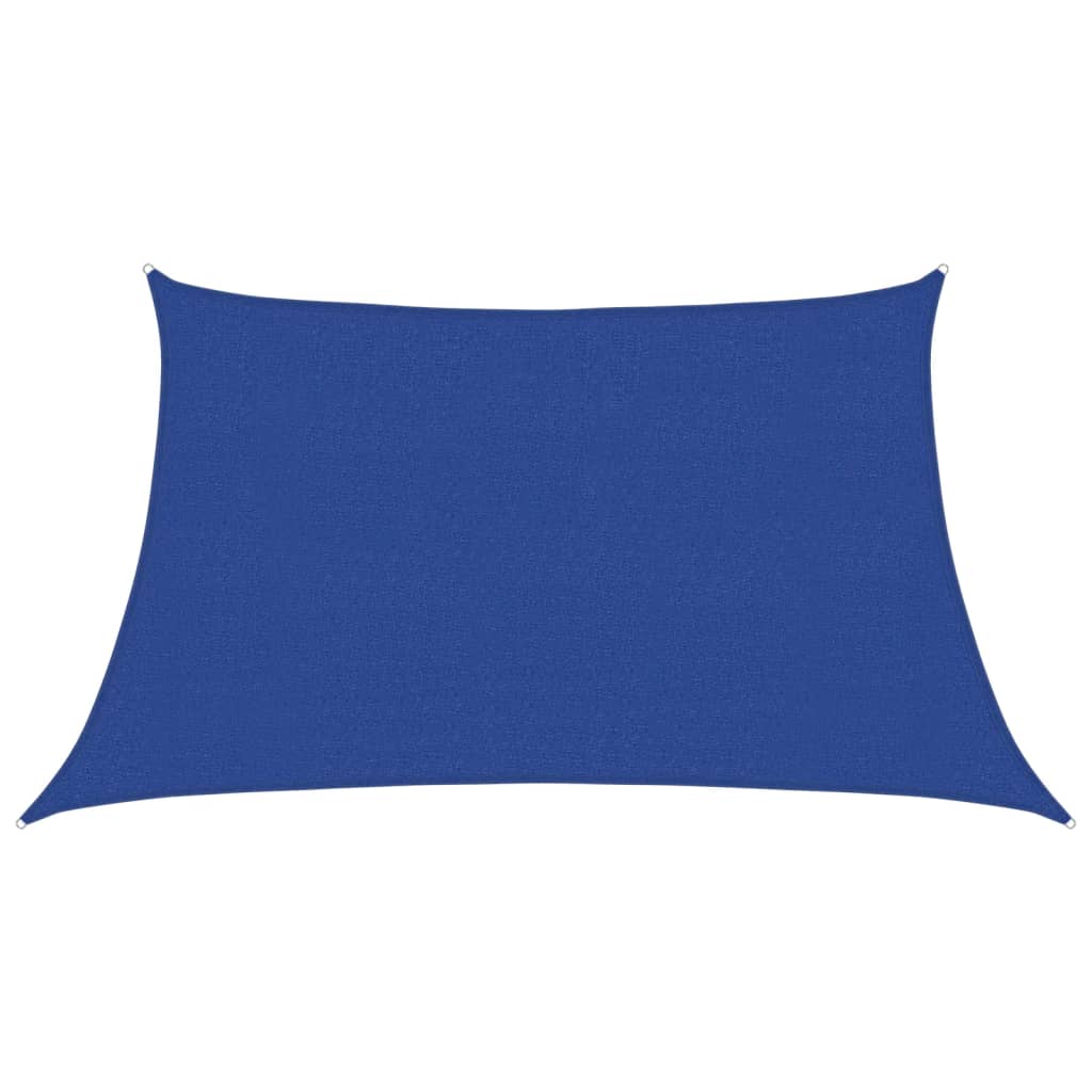 Zonnezeil 160 g/m² 3/4x2 m HDPE blauw