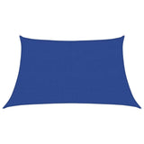 Zonnezeil 160 g/m² 3/4x2 m HDPE blauw