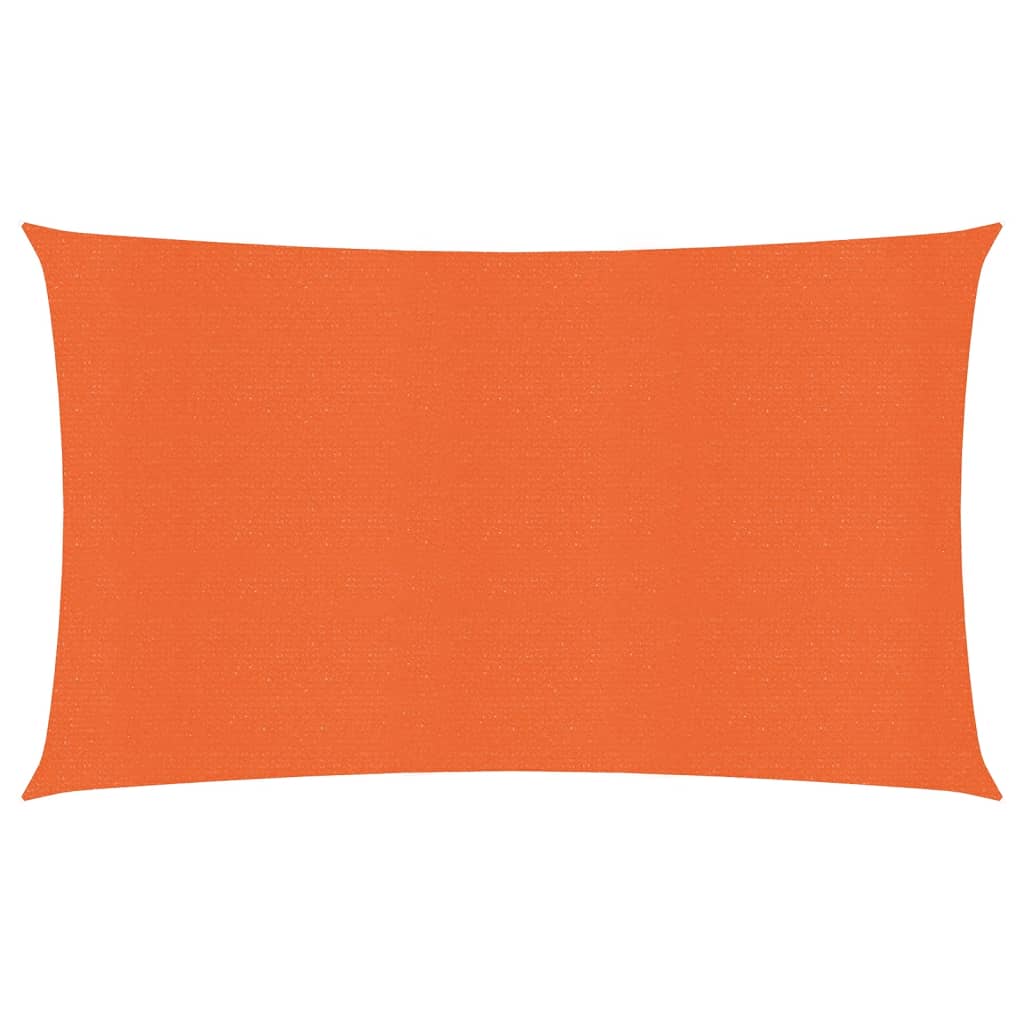 Zonnezeil 160 g/m² rechthoekig 4x7 m HDPE oranje