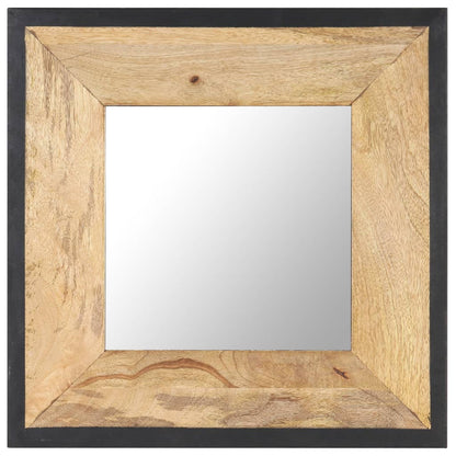 Spiegel 50x50 cm massief mangohout - AllerleiShop