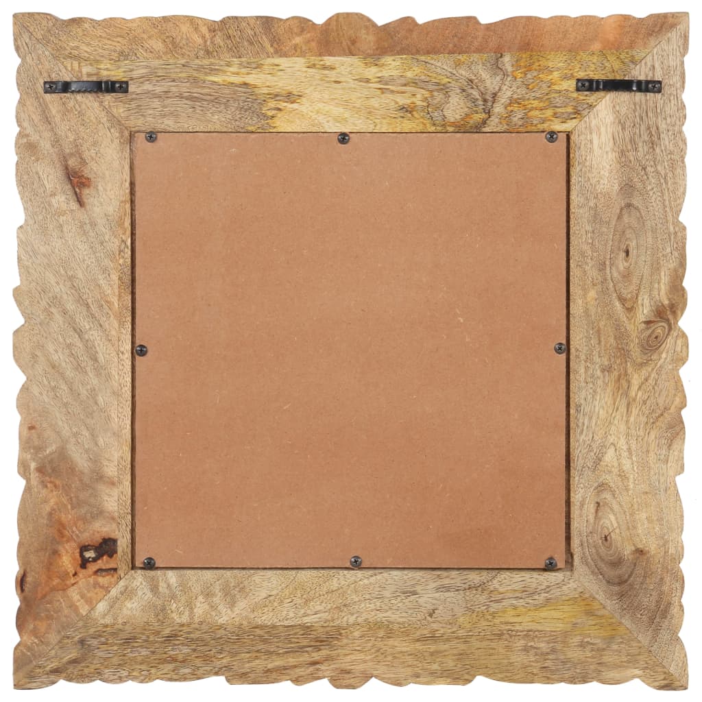 Spiegel 50x50 cm massief mangohout - AllerleiShop