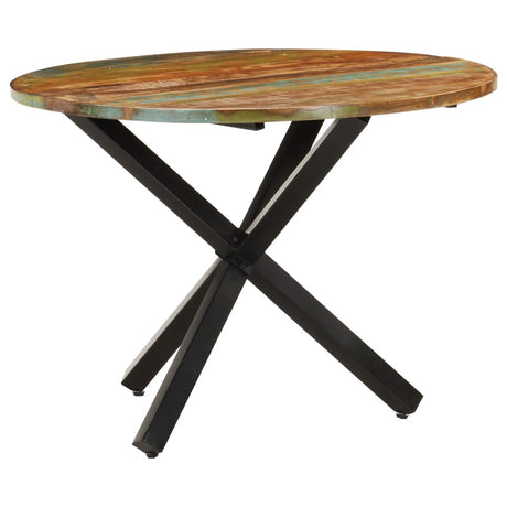 Eettafel rond 100x100x75 cm massief gerecycled hout - AllerleiShop