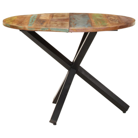 Eettafel rond 100x100x75 cm massief gerecycled hout - AllerleiShop