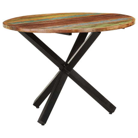 Eettafel rond 100x100x75 cm massief gerecycled hout - AllerleiShop