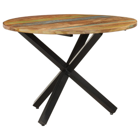 Eettafel rond 100x100x75 cm massief gerecycled hout - AllerleiShop