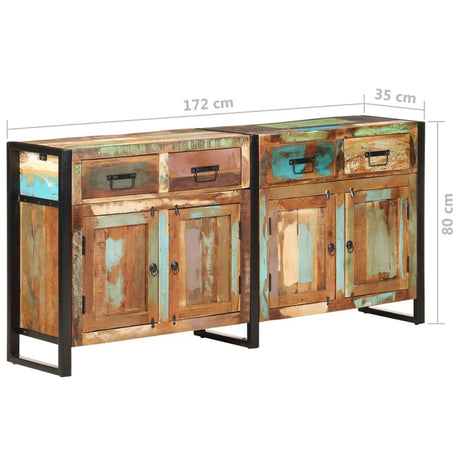 Dressoir 172x35x80 cm massief gerecycled hout - AllerleiShop