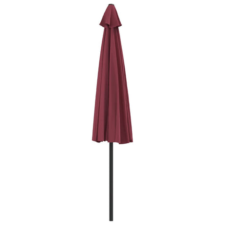 Balkonparasol half aluminium paal 300x155x223 cm bordeauxrood - AllerleiShop