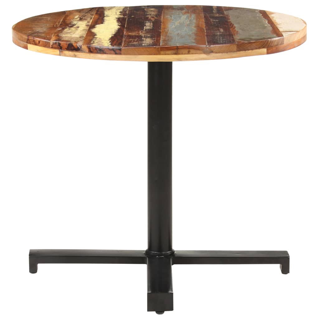 Bistrotafel rond Ø 80x75 cm massief gerecycled hout - AllerleiShop