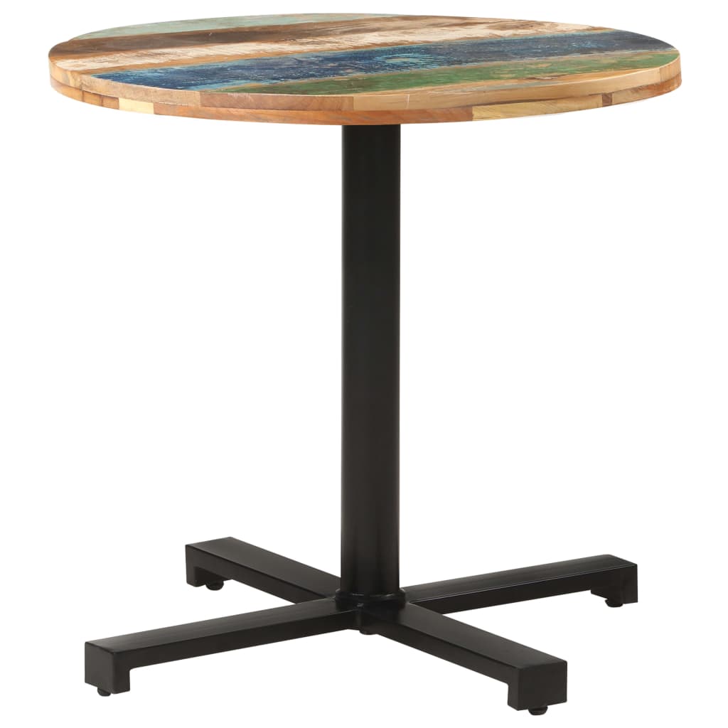 Bistrotafel rond Ø 80x75 cm massief gerecycled hout - AllerleiShop