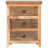 Dressoir 60x33x75 cm massief acaciahout en gerecycled hout - AllerleiShop