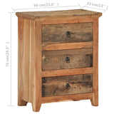 Dressoir 60x33x75 cm massief acaciahout en gerecycled hout - AllerleiShop