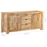 Dressoir 175x40x75 cm ruw mangohout - AllerleiShop