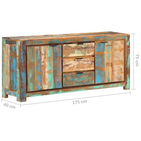 Dressoir 175x40x75 cm massief gerecycled hout - AllerleiShop