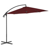 Zweefparasol met stalen paal 300 cm bordeauxrood - AllerleiShop