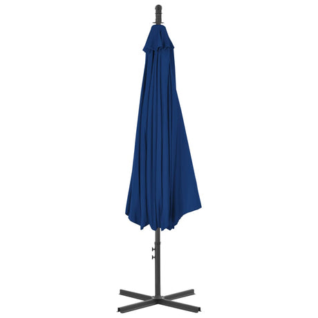 Zweefparasol met stalen paal 300 cm azuurblauw - AllerleiShop