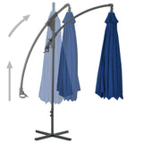 Zweefparasol met stalen paal 300 cm azuurblauw - AllerleiShop