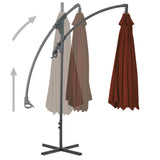 Zweefparasol met stalen paal 250x250 cm terracottakleurig - AllerleiShop