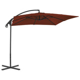 Zweefparasol met stalen paal 250x250 cm terracottakleurig - AllerleiShop