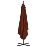 Zweefparasol met stalen paal 250x250 cm terracottakleurig - AllerleiShop