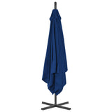 Zweefparasol met stalen paal 250x250 cm azuurblauw - AllerleiShop