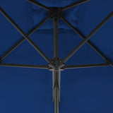 Parasol met stalen paal 250x250x230 cm blauw - AllerleiShop