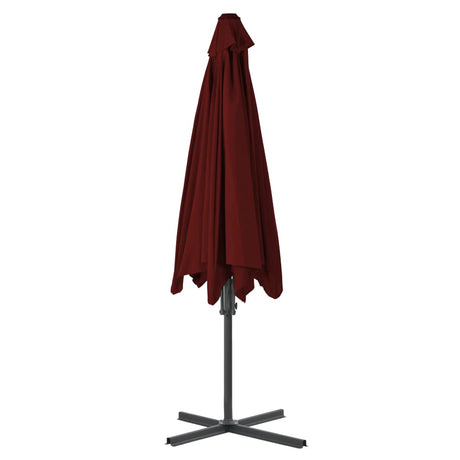 Parasol met stalen paal 300x230 cm bordeauxrood - AllerleiShop