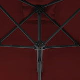 Parasol met stalen paal 300x230 cm bordeauxrood - AllerleiShop