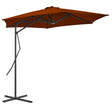 Parasol met stalen paal 300x230 cm terracottakleurig - AllerleiShop