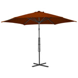 Parasol met stalen paal 300x230 cm terracottakleurig - AllerleiShop