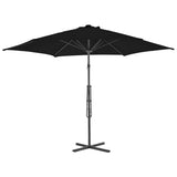 Parasol met stalen paal 300x230 cm zwart - AllerleiShop