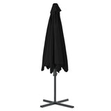 Parasol met stalen paal 300x230 cm zwart - AllerleiShop