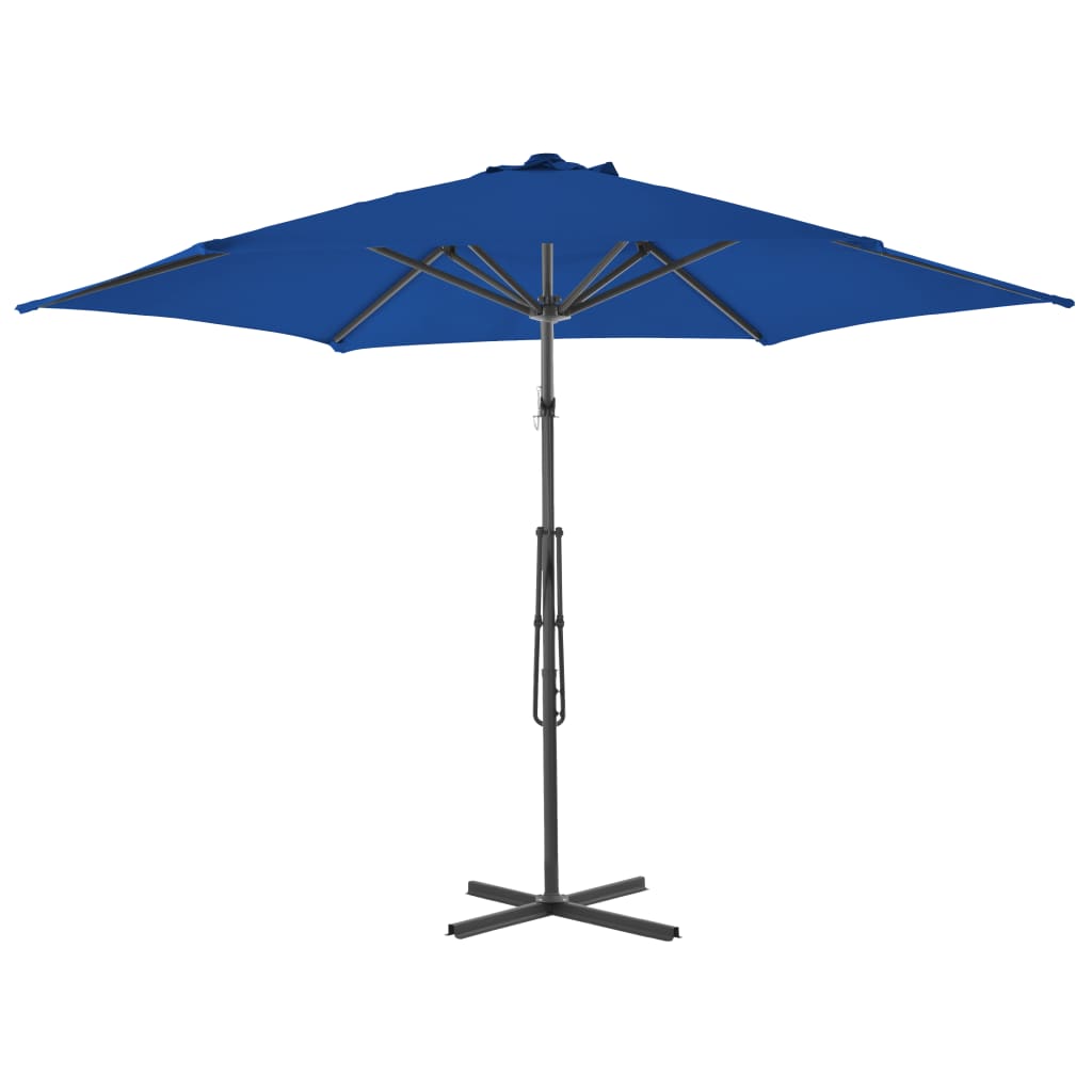 Parasol met stalen paal 300x230 cm blauw - AllerleiShop