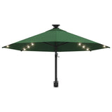 Wandparasol met LED's 300 cm groen - AllerleiShop