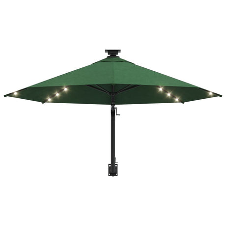 Wandparasol met LED's 300 cm groen - AllerleiShop