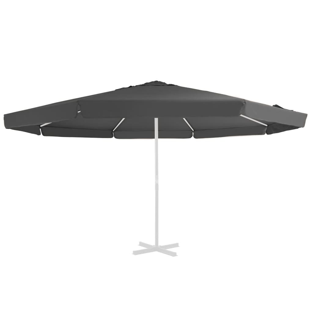 Vervangingsdoek voor parasol 500 cm antracietkleurig - AllerleiShop