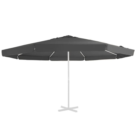 Vervangingsdoek voor parasol 500 cm antracietkleurig - AllerleiShop