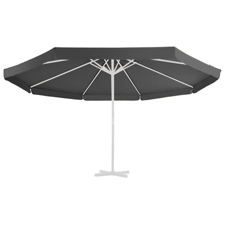 Vervangingsdoek voor parasol 500 cm antracietkleurig - AllerleiShop
